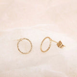 Ring aanpasbaar met cirkeltje goud